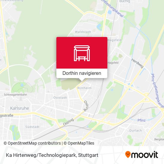 Ka Hirtenweg/Technologiepark Karte