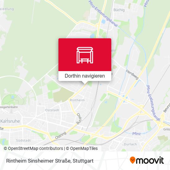 Rintheim Sinsheimer Straße Karte
