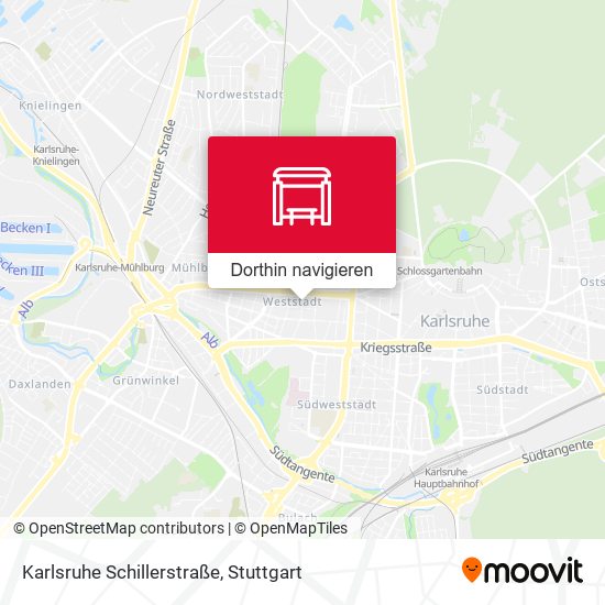 Karlsruhe Schillerstraße Karte