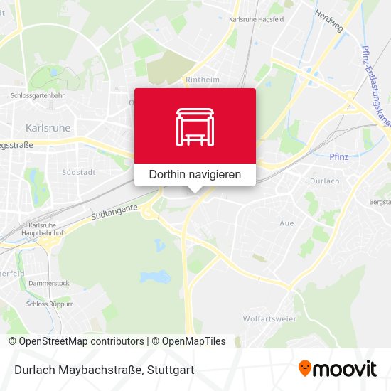 Durlach Maybachstraße Karte