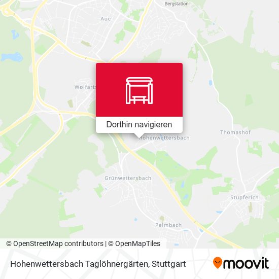 Hohenwettersbach Taglöhnergärten Karte