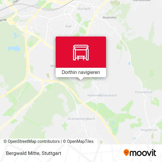 Bergwald Mitte Karte
