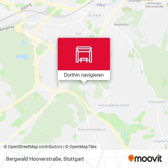 Bergwald Hooverstraße Karte