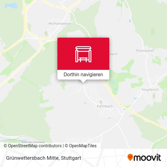 Grünwettersbach Mitte Karte