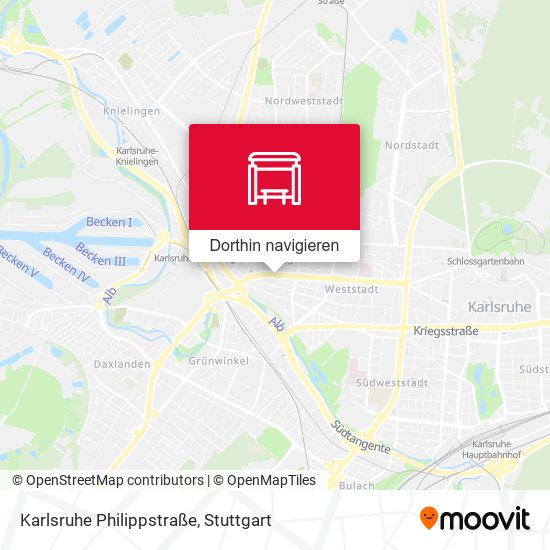 Karlsruhe Philippstraße Karte