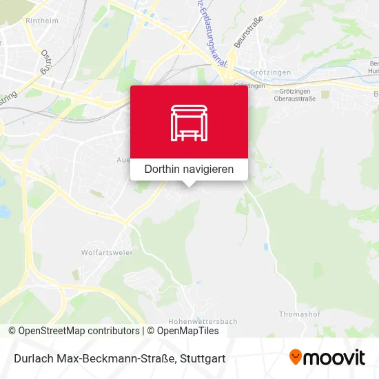 Durlach Max-Beckmann-Straße Karte