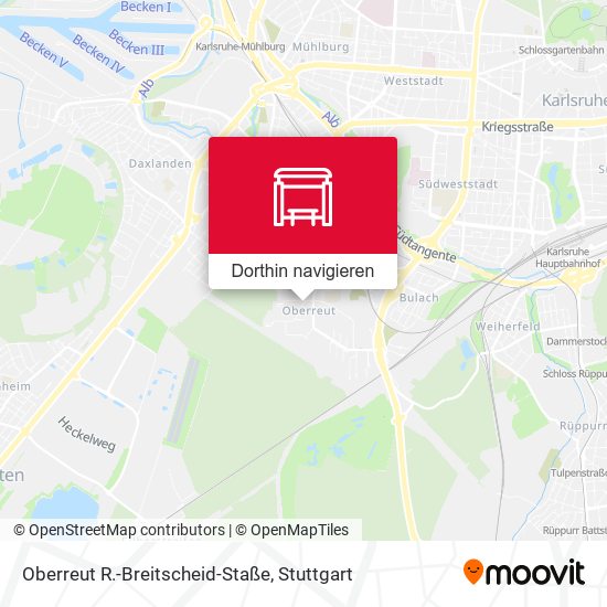 Oberreut R.-Breitscheid-Staße Karte