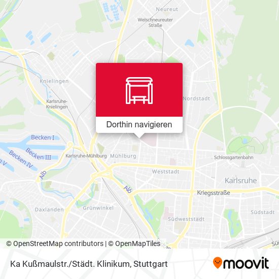 Ka Kußmaulstr./Städt. Klinikum Karte