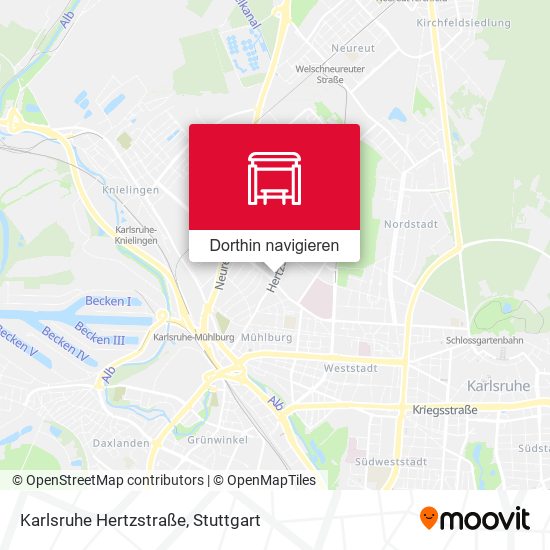 Karlsruhe Hertzstraße Karte