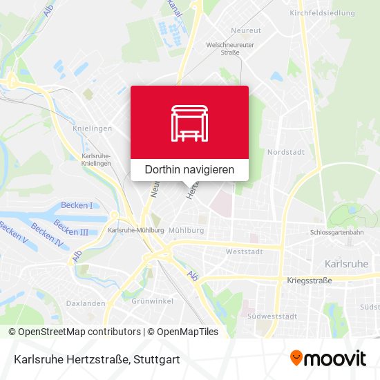 Karlsruhe Hertzstraße Karte