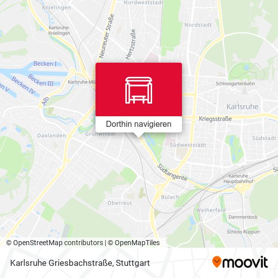 Karlsruhe Griesbachstraße Karte