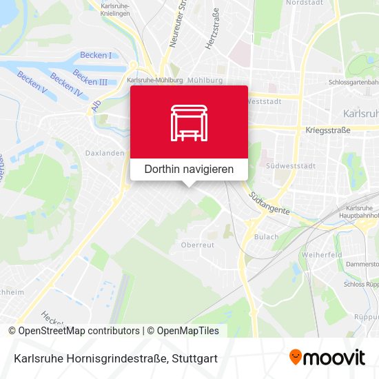 Karlsruhe Hornisgrindestraße Karte