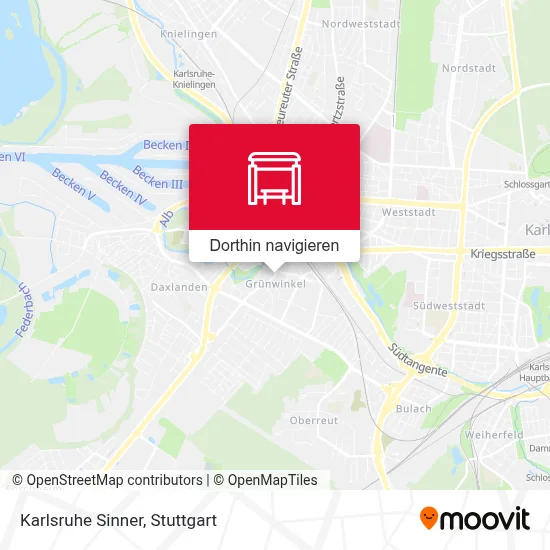 Karlsruhe Sinner Karte