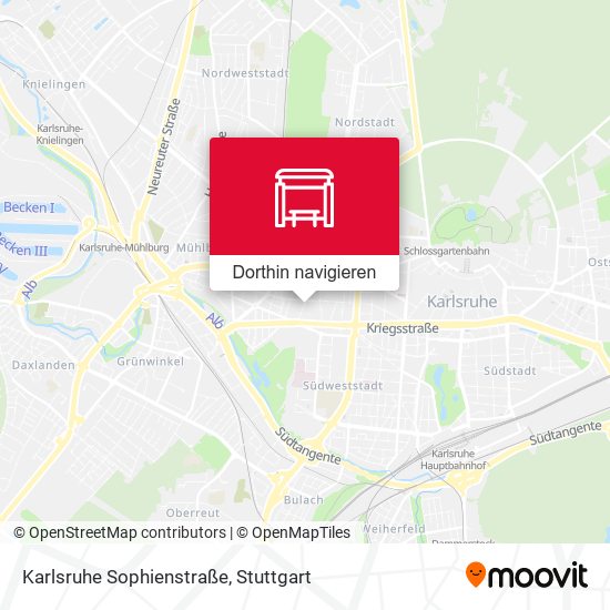 Karlsruhe Sophienstraße Karte