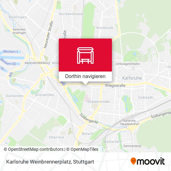 Karlsruhe Weinbrennerplatz Karte