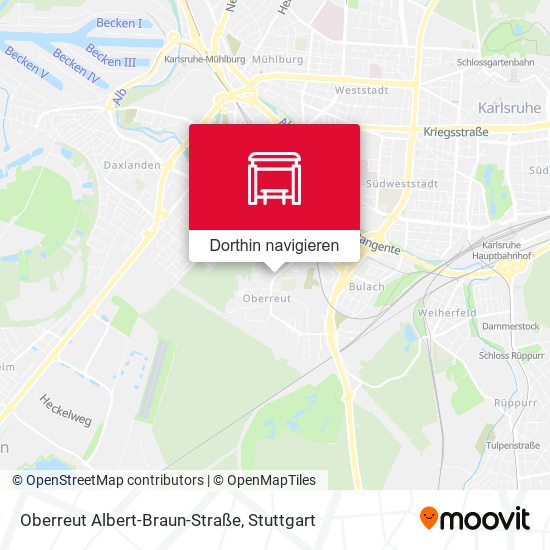 Oberreut Albert-Braun-Straße Karte