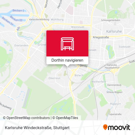 Karlsruhe Windeckstraße Karte