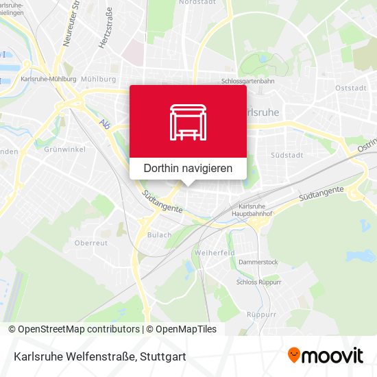 Karlsruhe Welfenstraße Karte