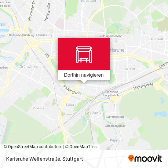 Karlsruhe Welfenstraße Karte