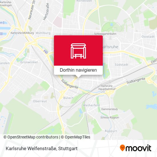 Karlsruhe Welfenstraße Karte