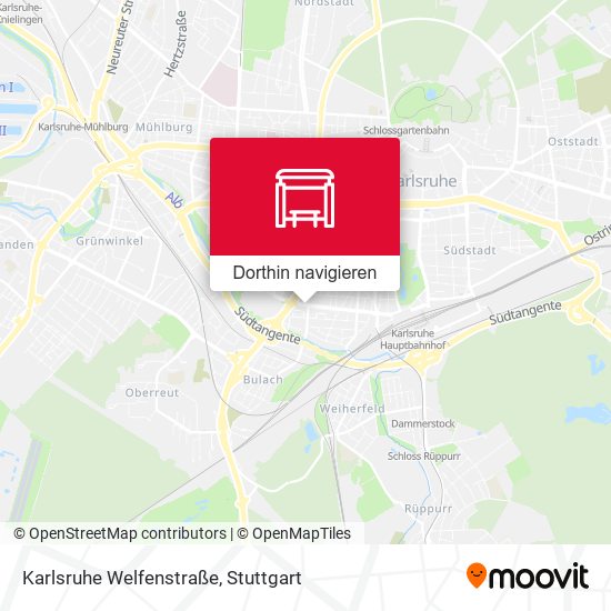 Karlsruhe Welfenstraße Karte