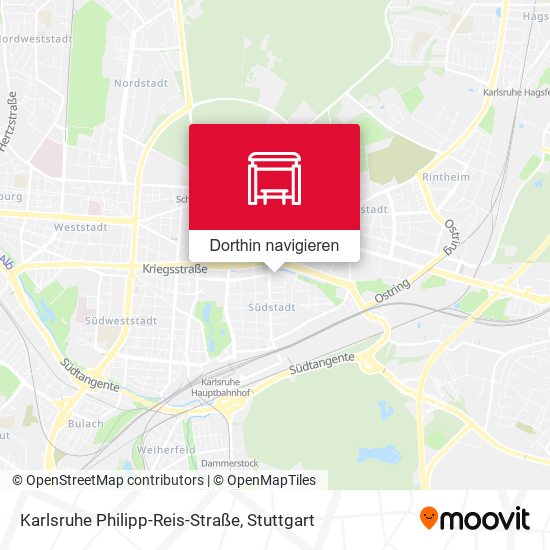 Karlsruhe Philipp-Reis-Straße Karte