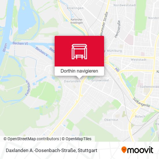 Daxlanden A.-Dosenbach-Straße Karte