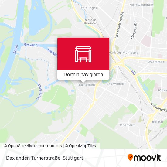 Daxlanden Turnerstraße Karte