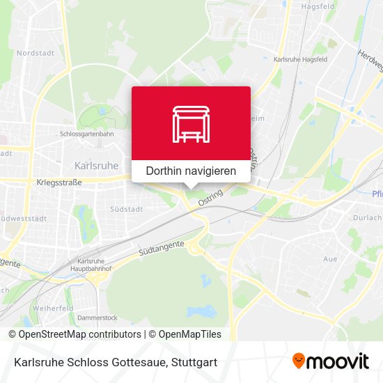 Karlsruhe Schloss Gottesaue Karte