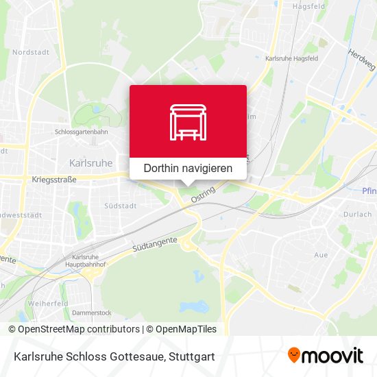 Karlsruhe Schloss Gottesaue Karte