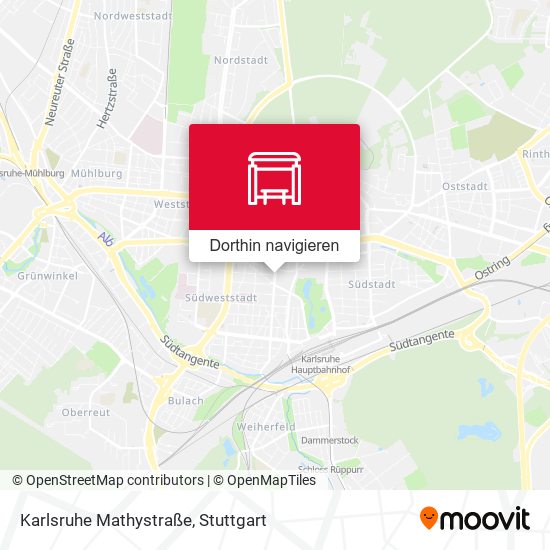 Karlsruhe Mathystraße Karte