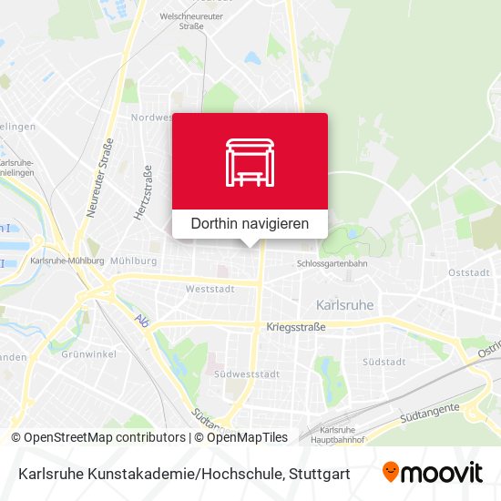 Karlsruhe Kunstakademie / Hochschule Karte