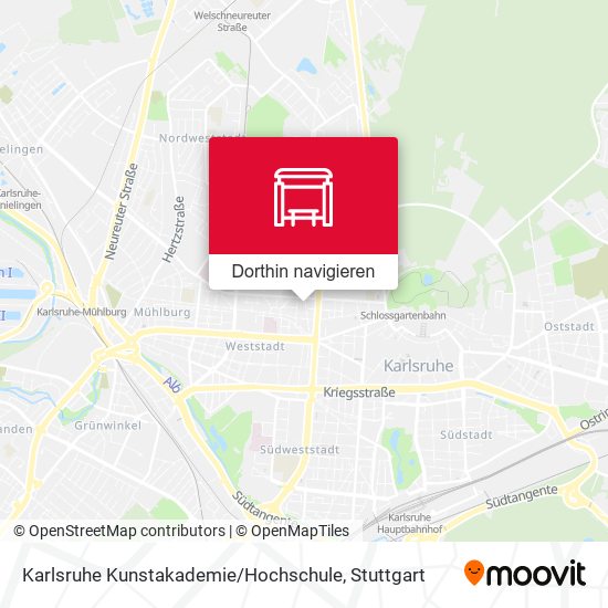 Karlsruhe Kunstakademie / Hochschule Karte
