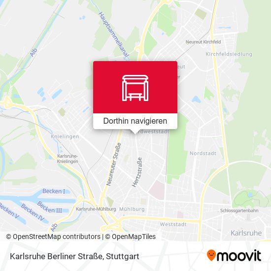 Karlsruhe Berliner Straße Karte