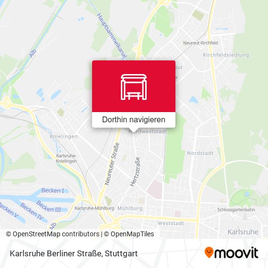 Karlsruhe Berliner Straße Karte