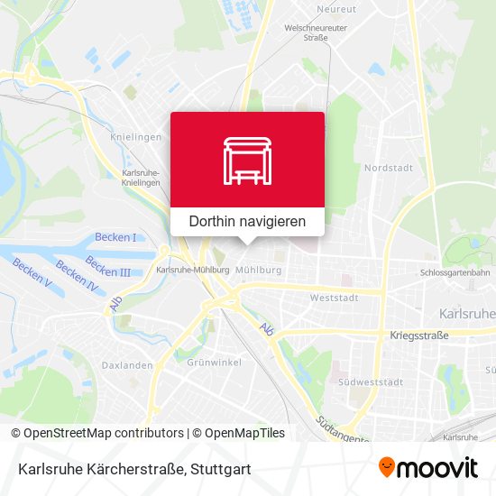 Karlsruhe Kärcherstraße Karte