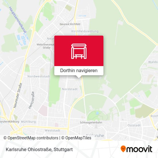 Karlsruhe Ohiostraße Karte