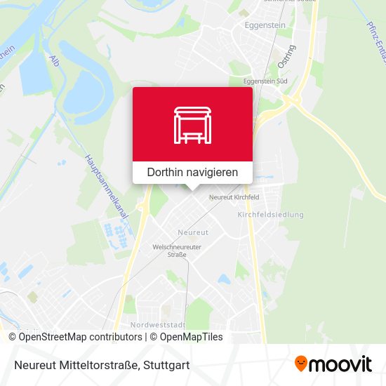 Neureut Mitteltorstraße Karte