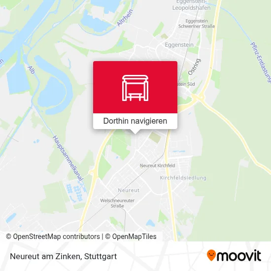 Neureut am Zinken Karte