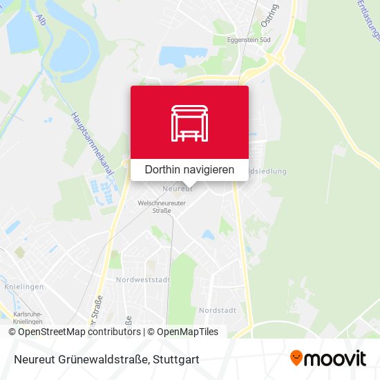 Neureut Grünewaldstraße Karte