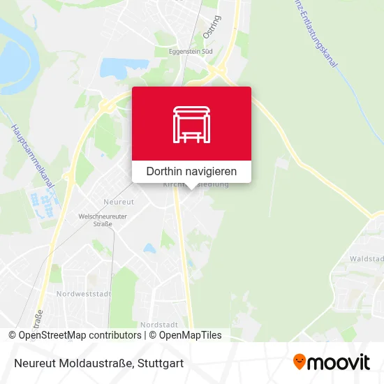 Neureut Moldaustraße Karte