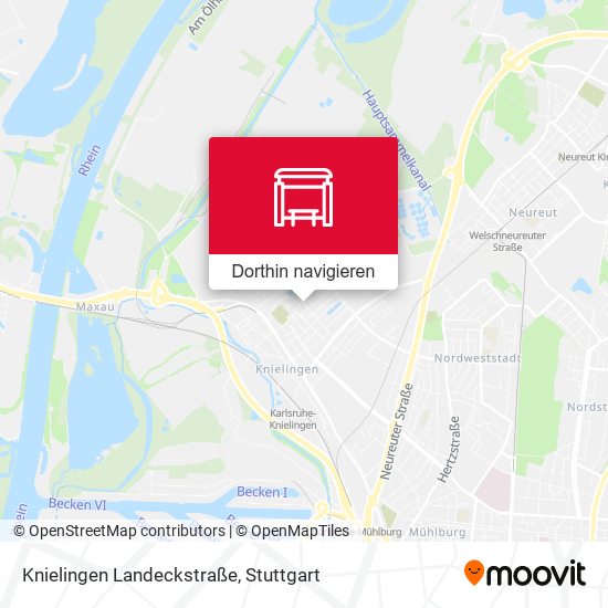Knielingen Landeckstraße Karte