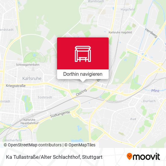Ka Tullastraße / Alter Schlachthof Karte