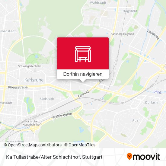 Ka Tullastraße / Alter Schlachthof Karte
