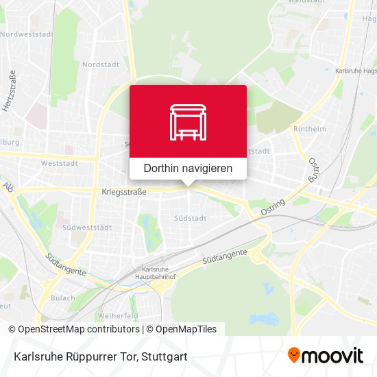 Karlsruhe Rüppurrer Tor Karte