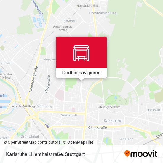Karlsruhe Lilienthalstraße Karte