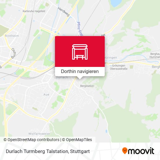 Durlach Turmberg Talstation Karte