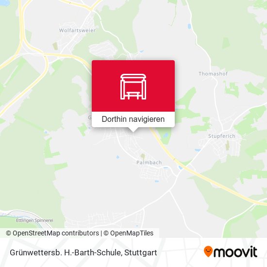 Grünwettersb. H.-Barth-Schule Karte
