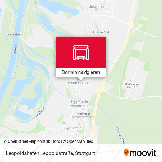 Leopoldshafen Leopoldstraße Karte