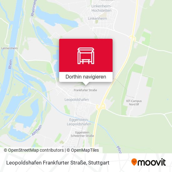 Leopoldshafen Frankfurter Straße Karte